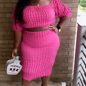 Pinky Doll Skirt Set